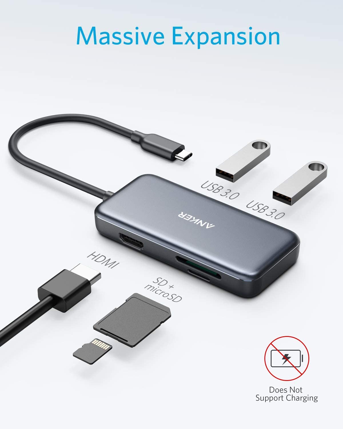 PowerExpand 5-in-1 USB-C Media Hub